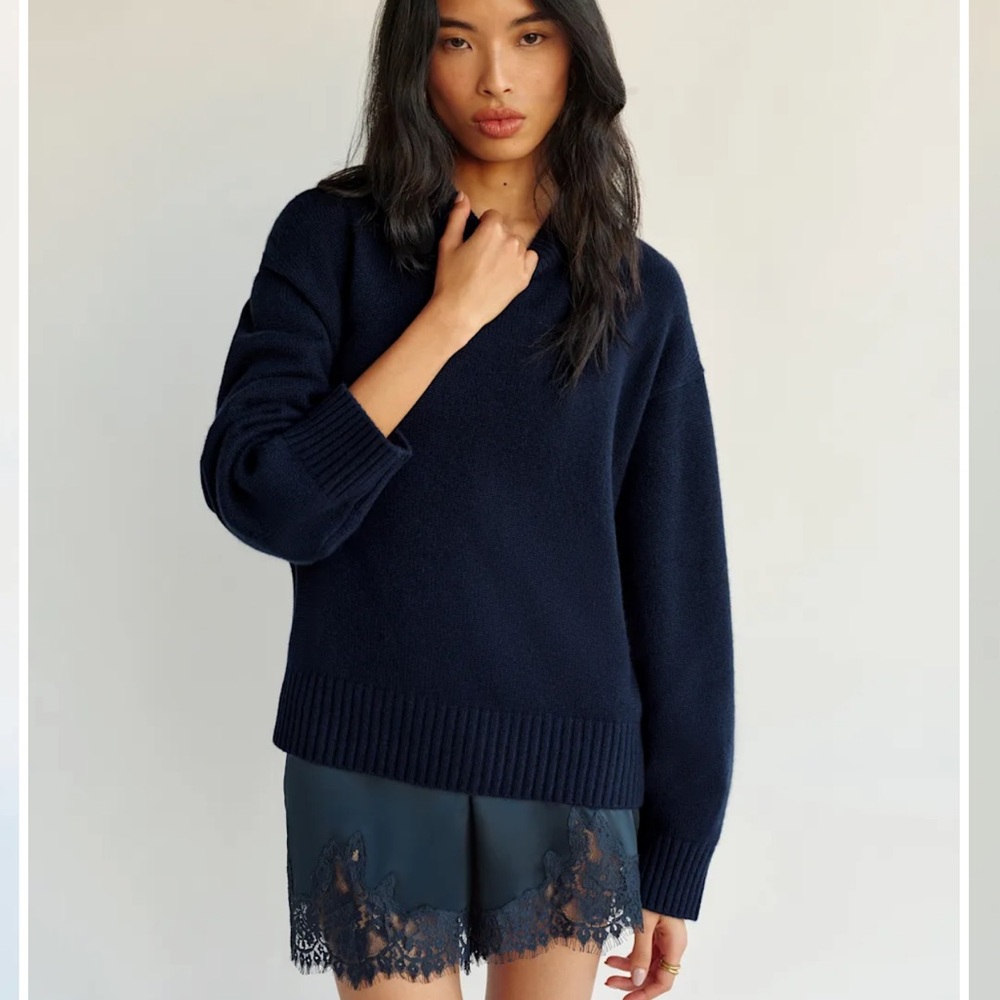 Reformation Cove Cashmere Oversized Crew
